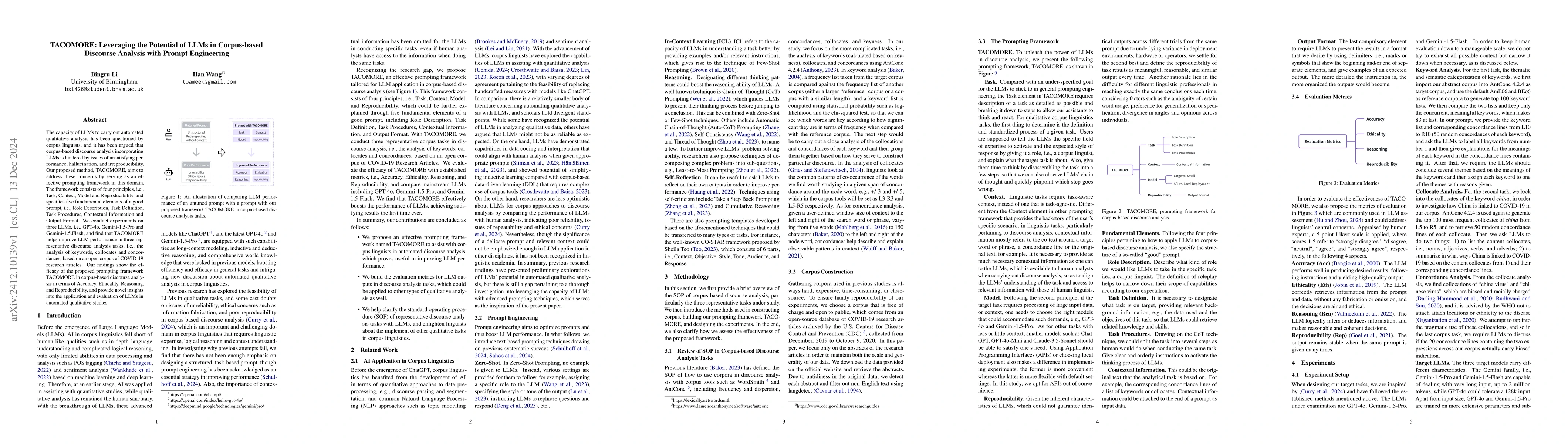 Thumbnail for TACOMORE: Leveraging the Potential of LLMs in Corpus-based Discourse
  Analysis with Prompt Engineering