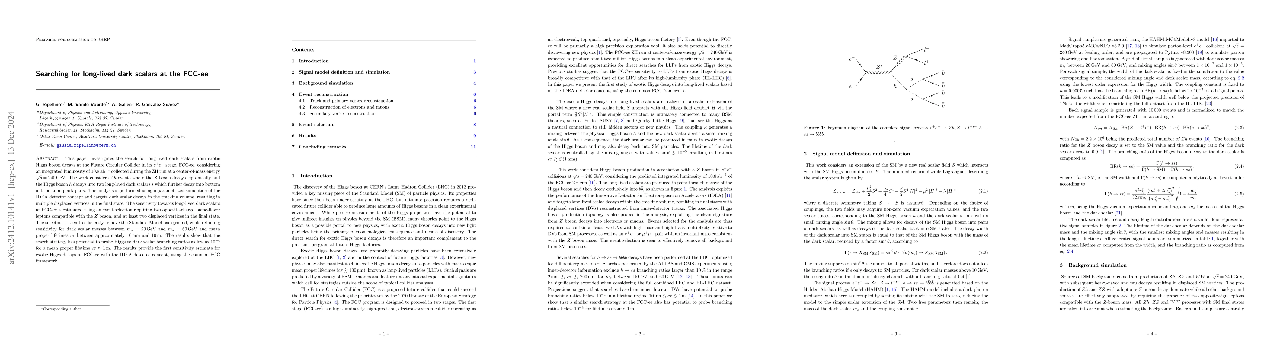 Thumbnail for Searching for long-lived dark scalars at the FCC-ee