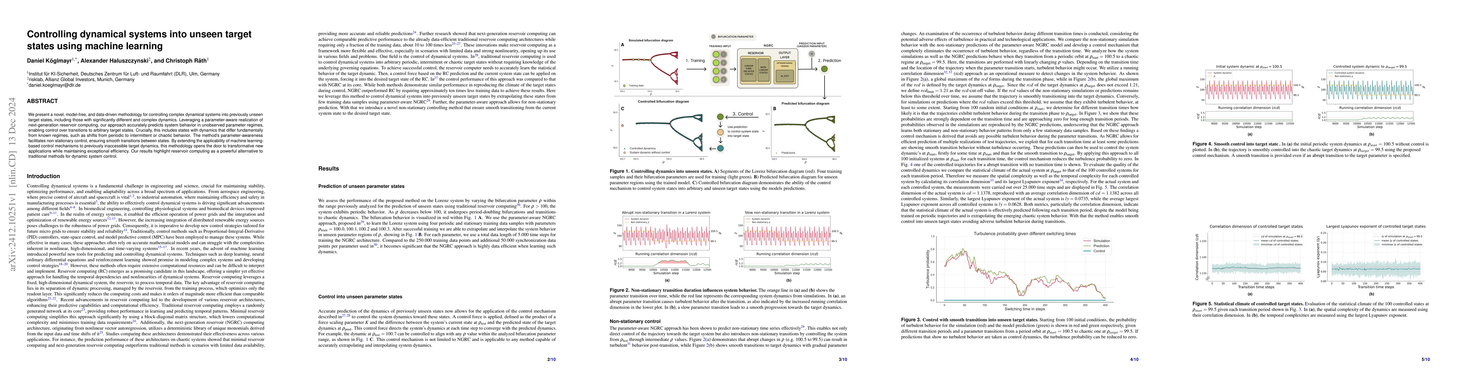 Thumbnail for Controlling dynamical systems into unseen target states using machine
  learning