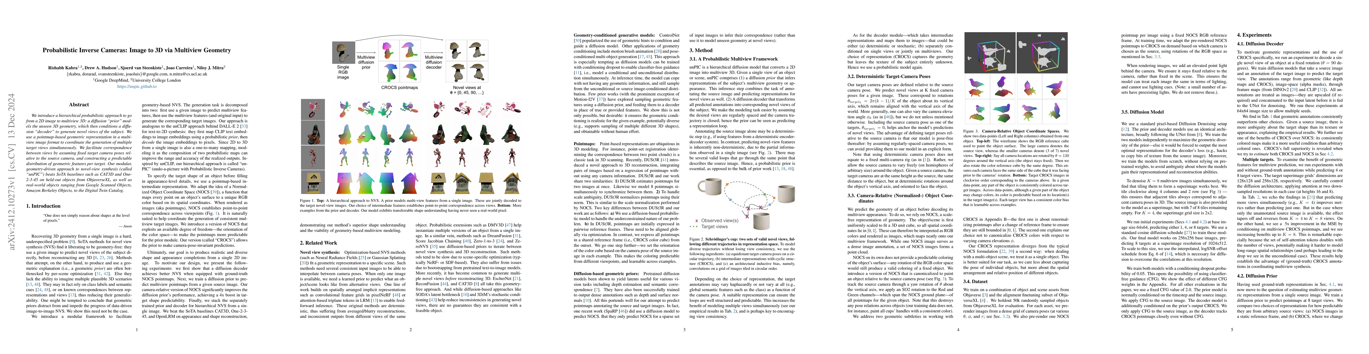 Thumbnail for Probabilistic Inverse Cameras: Image to 3D via Multiview Geometry