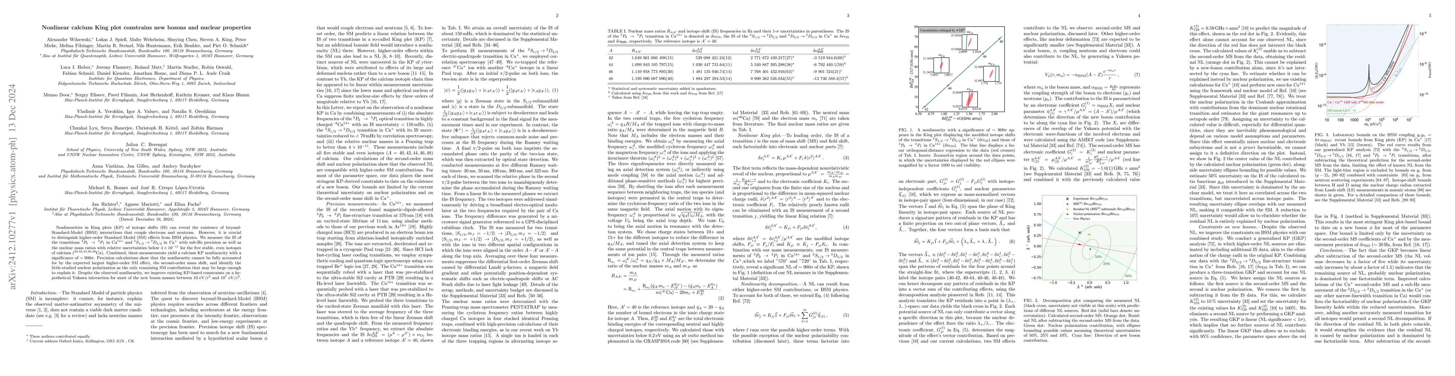 Thumbnail for Nonlinear calcium King plot constrains new bosons and nuclear properties