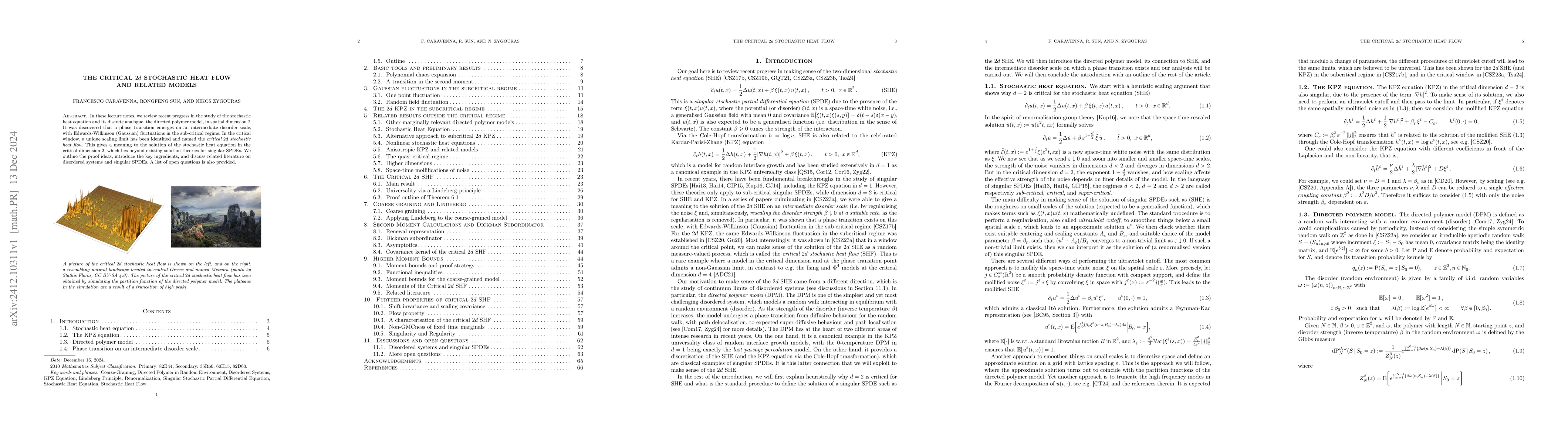 Thumbnail for The Critical 2d Stochastic Heat Flow and Related Models