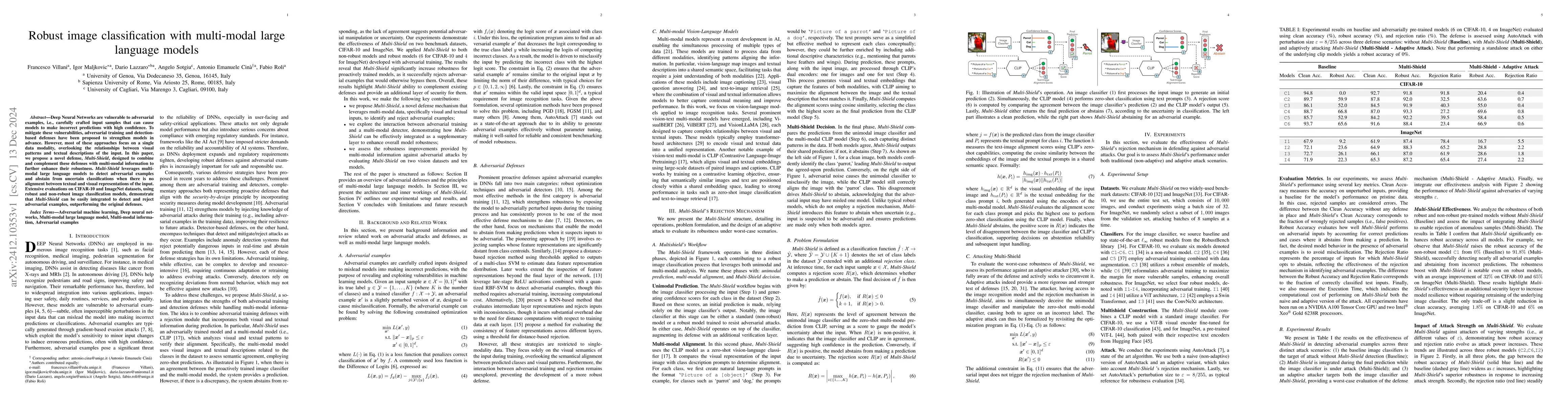 Thumbnail for Robust image classification with multi-modal large language models