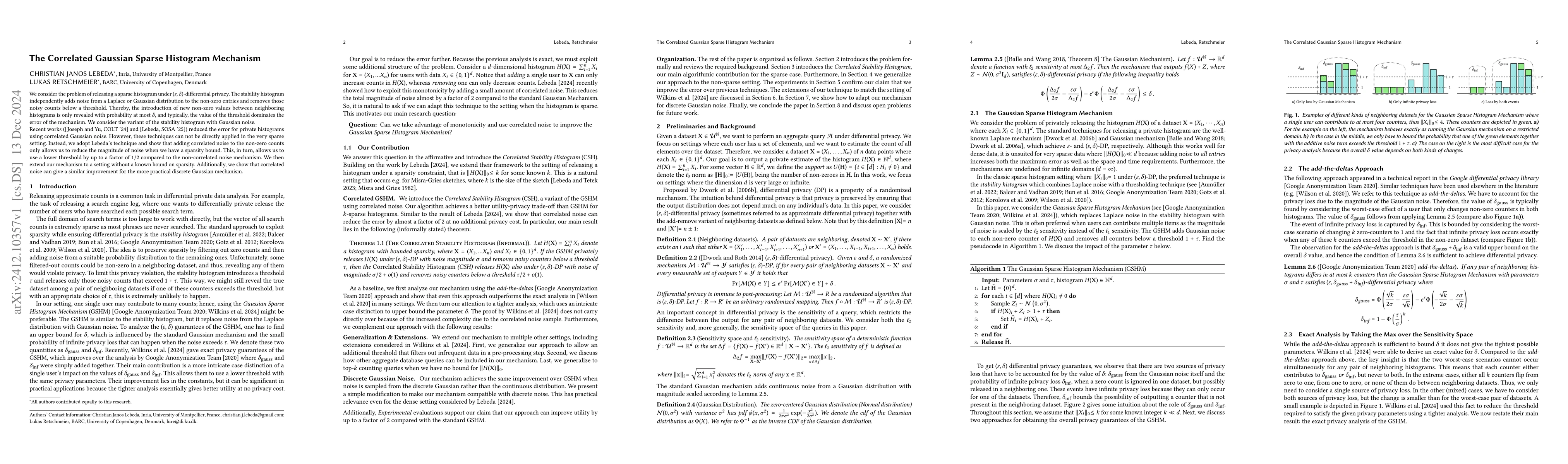 Thumbnail for The Correlated Gaussian Sparse Histogram Mechanism