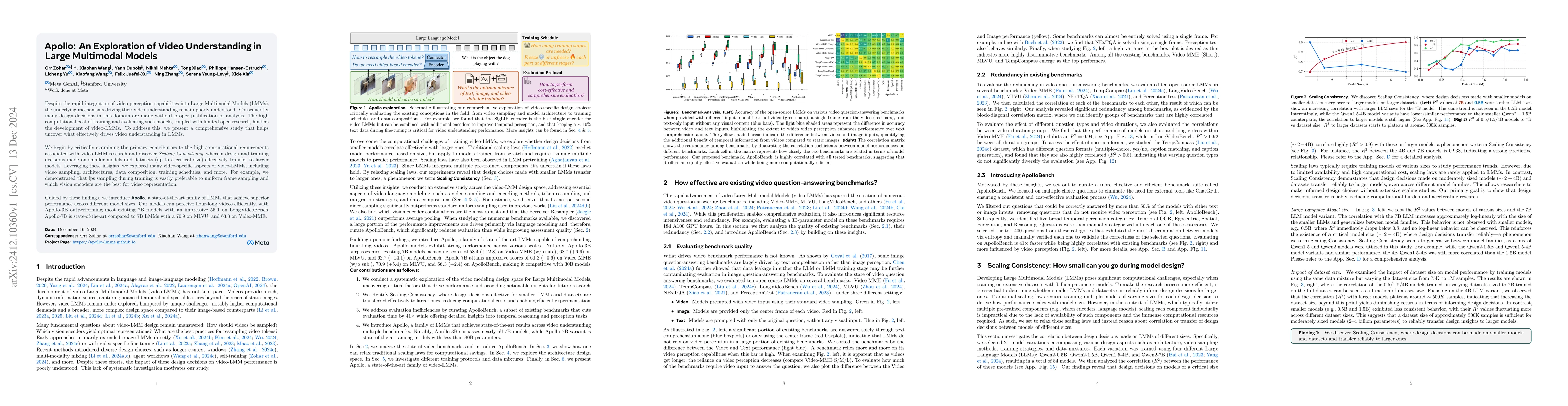 Thumbnail for Apollo: An Exploration of Video Understanding in Large Multimodal Models