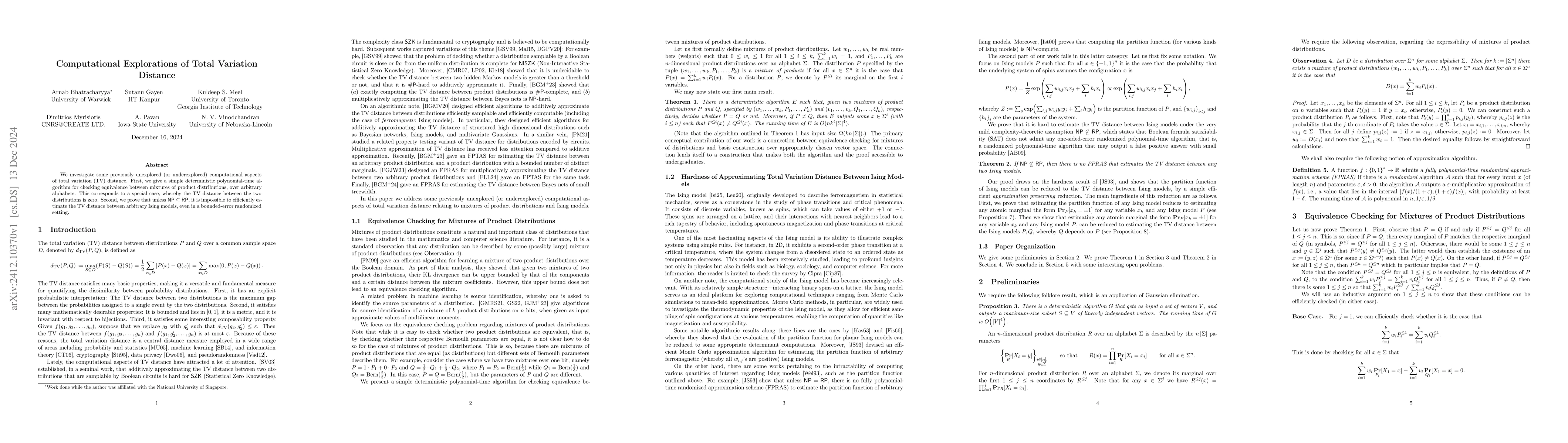 Thumbnail for Computational Explorations of Total Variation Distance