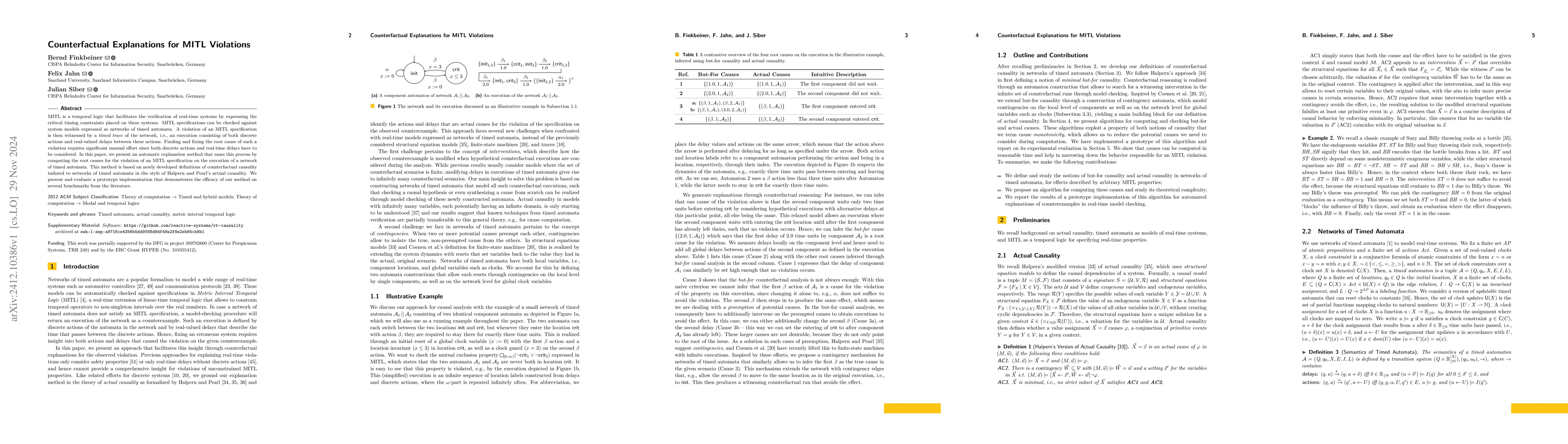 Thumbnail for Counterfactual Explanations for MITL Violations