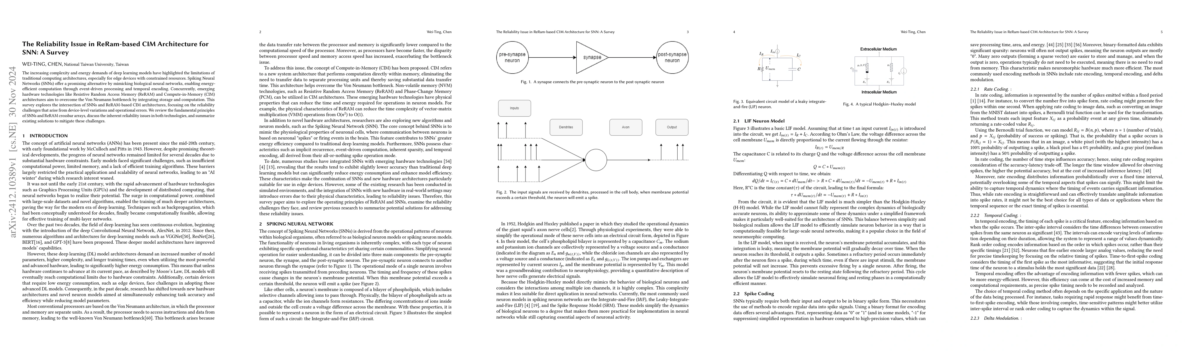 Thumbnail for The Reliability Issue in ReRam-based CIM Architecture for SNN: A Survey