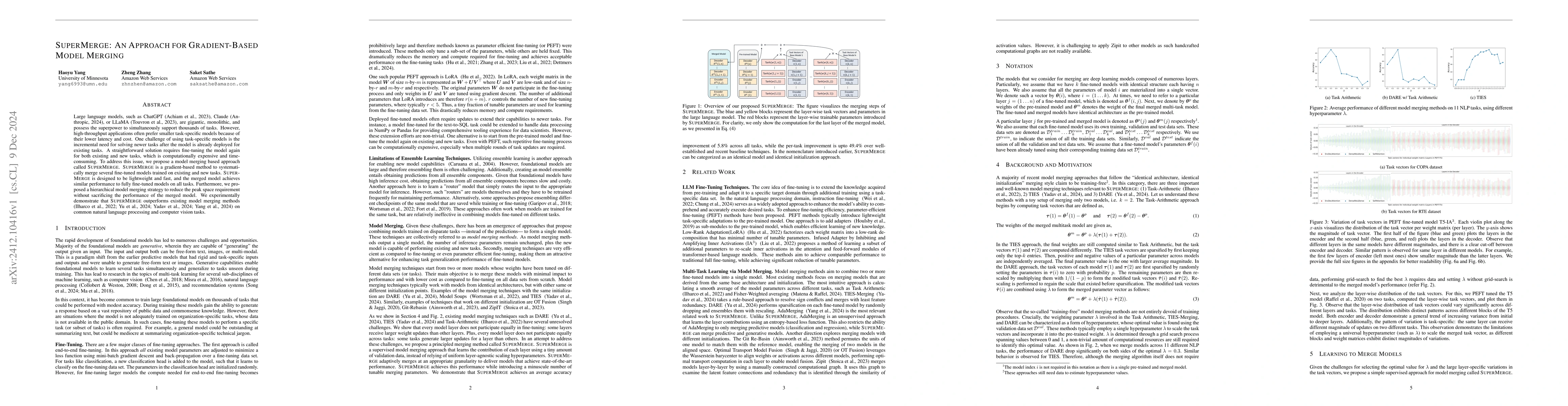 Thumbnail for SUPERMERGE: An Approach For Gradient-Based Model Merging
