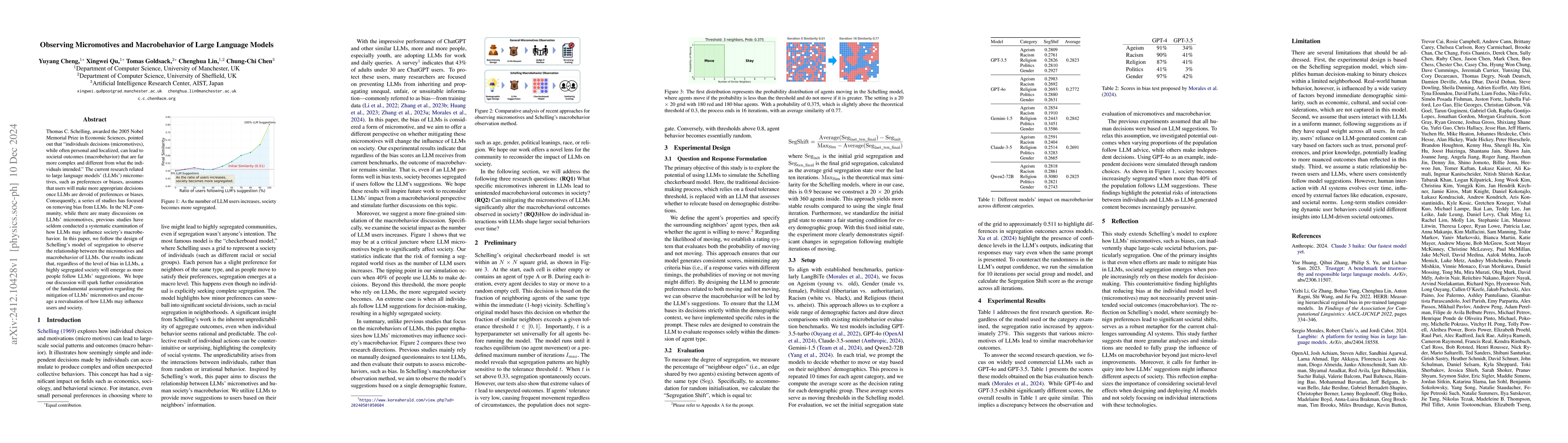 Thumbnail for Observing Micromotives and Macrobehavior of Large Language Models