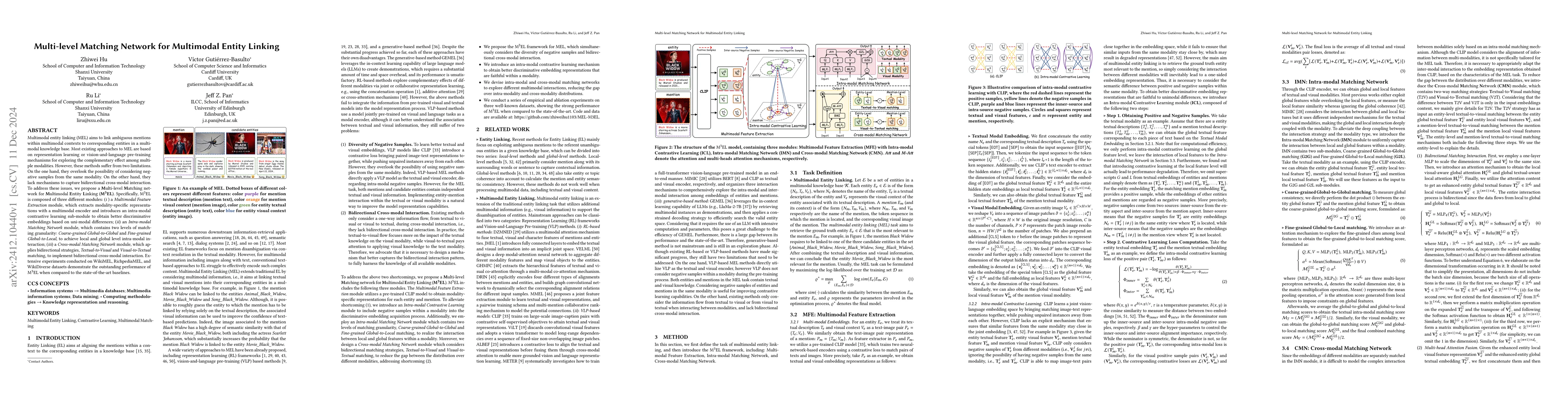 Thumbnail for Multi-level Matching Network for Multimodal Entity Linking