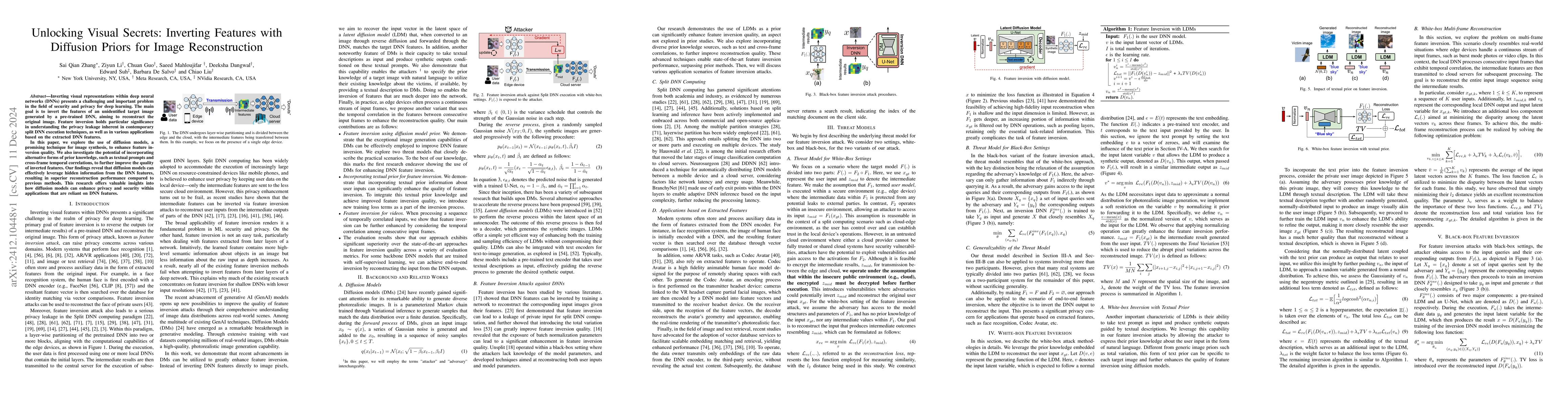 Thumbnail for Unlocking Visual Secrets: Inverting Features with Diffusion Priors for
  Image Reconstruction
