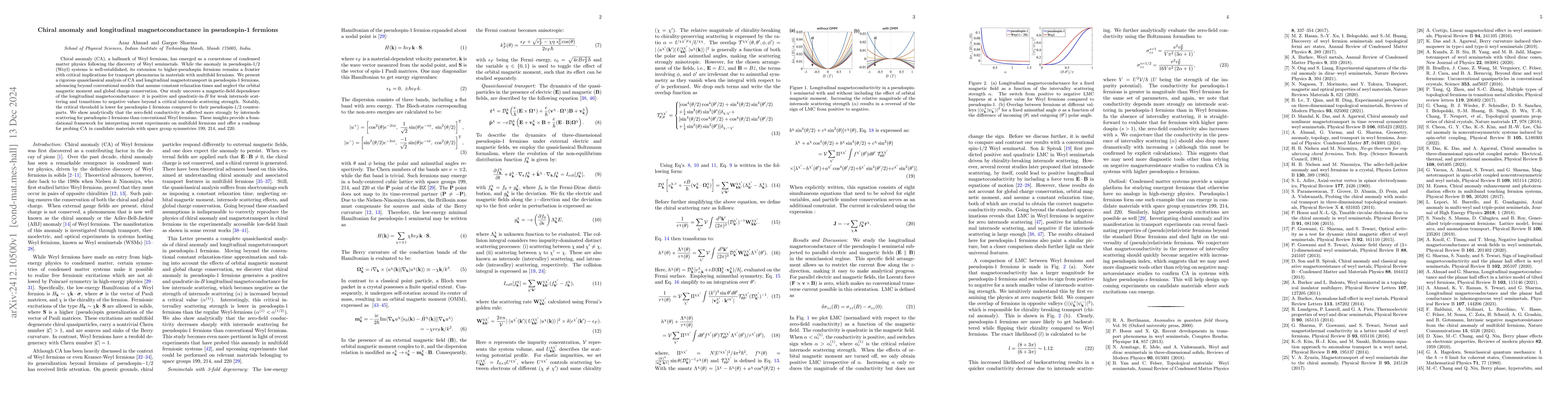 Thumbnail for Chiral anomaly and longitudinal magnetoconductance in pseudospin-1
  fermions