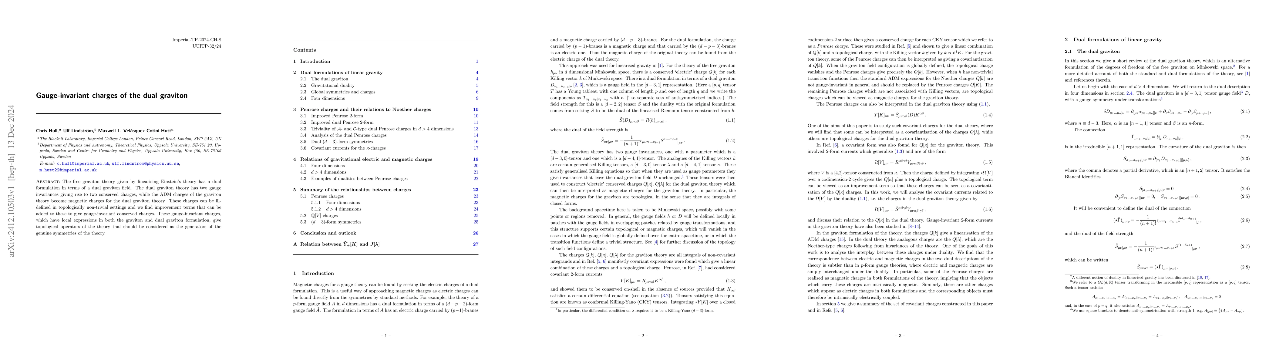 Thumbnail for Gauge-invariant charges of the dual graviton