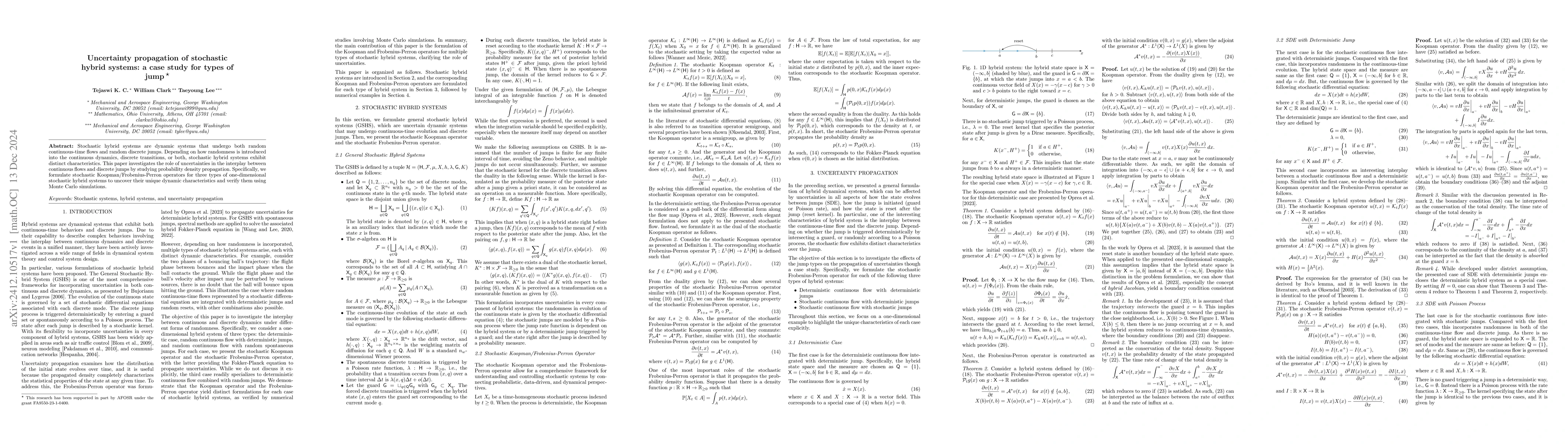 Thumbnail for Uncertainty propagation of stochastic hybrid systems: a case study for
  types of jump