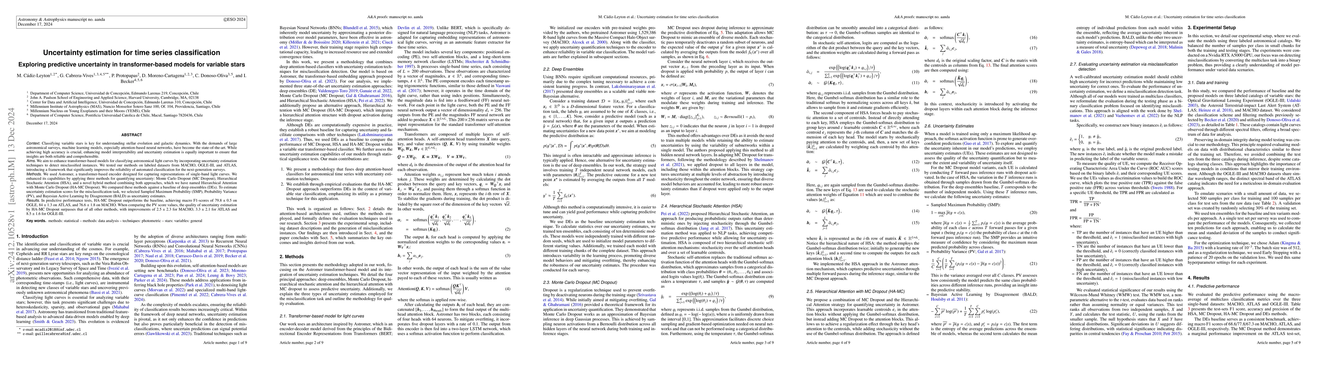 Thumbnail for Uncertainty estimation for time series classification: Exploring
  predictive uncertainty in transformer-based models for variable stars