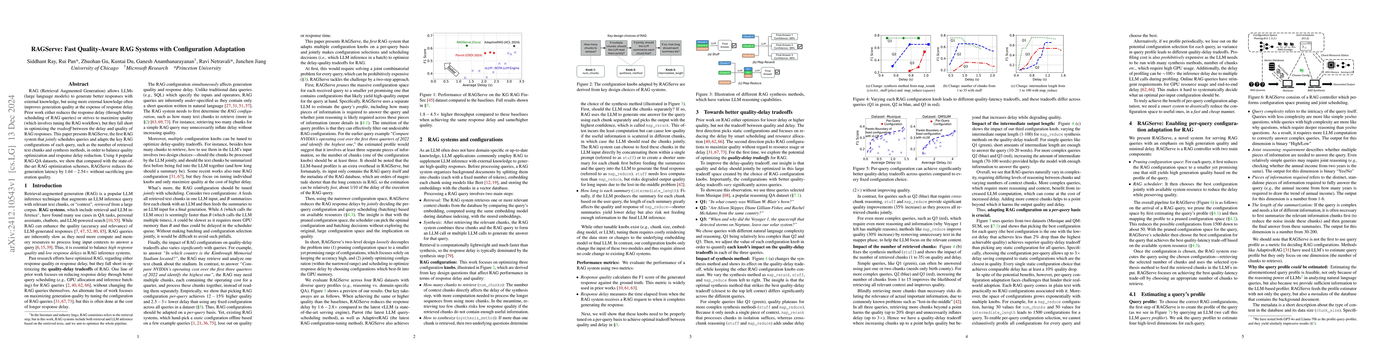 Thumbnail for RAGServe: Fast Quality-Aware RAG Systems with Configuration Adaptation