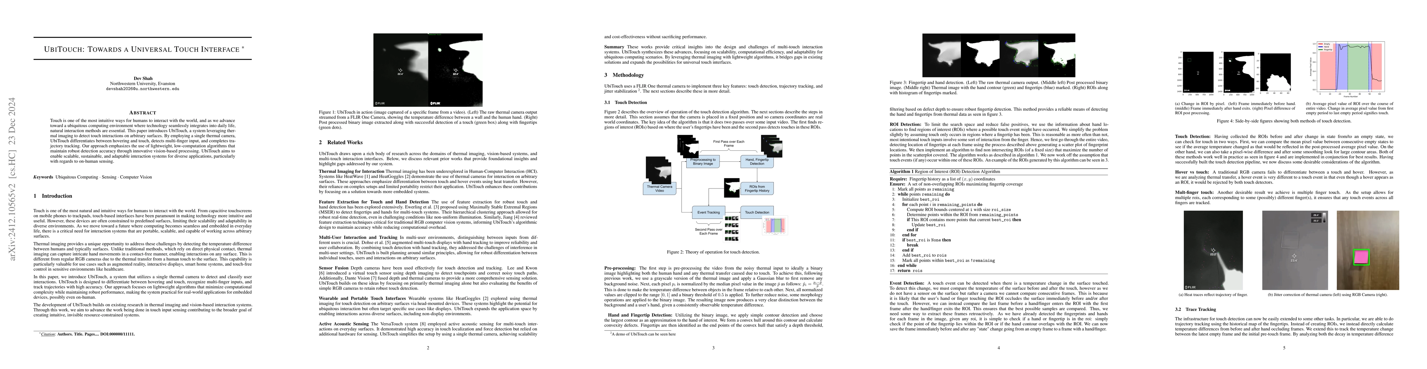Thumbnail for UbiTouch: Towards a Universal Touch Interface