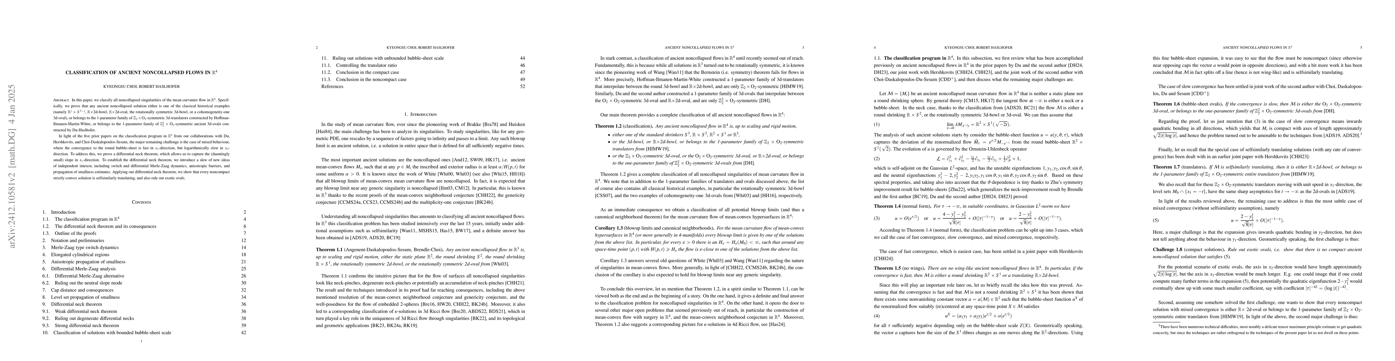 Thumbnail for Classification of ancient noncollapsed flows in $\mathbb{R}^4$