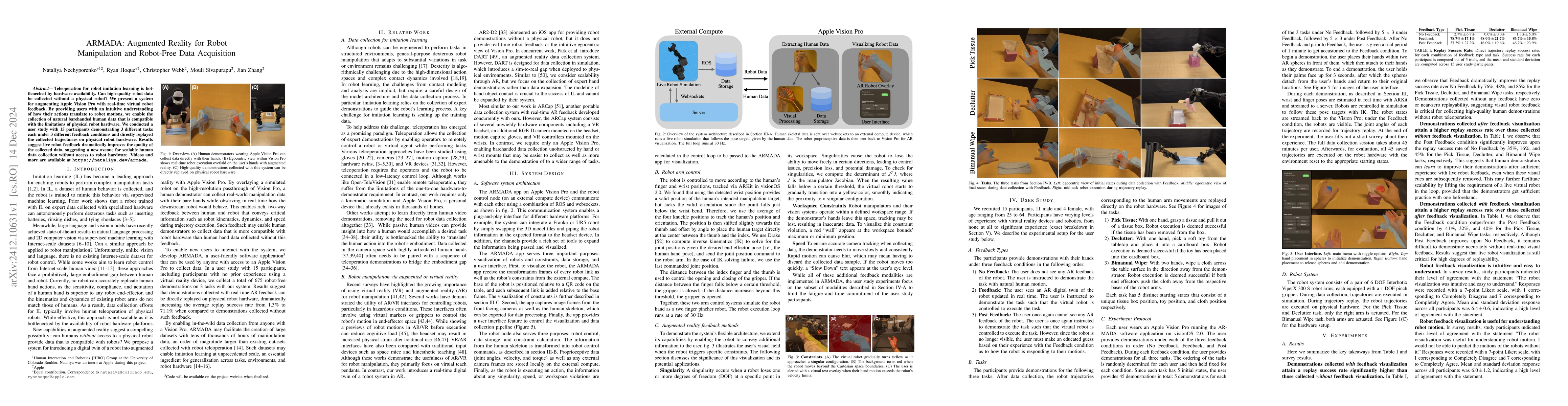 Thumbnail for ARMADA: Augmented Reality for Robot Manipulation and Robot-Free Data
  Acquisition