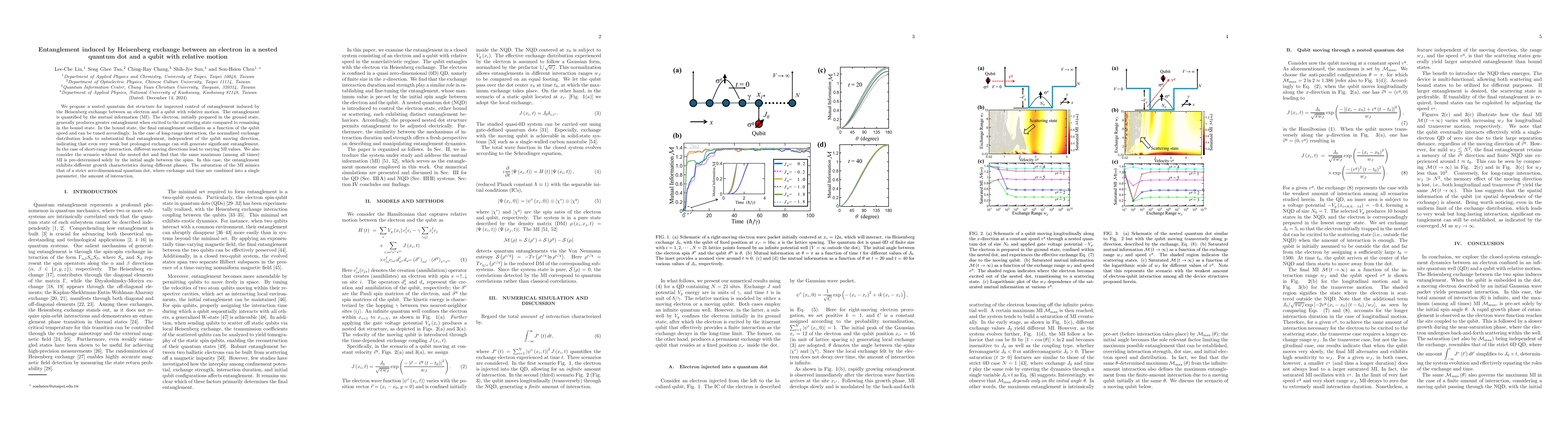 Thumbnail for Entanglement induced by Heisenberg exchange between an electron in a
  nested quantum dot and a qubit with relative motion