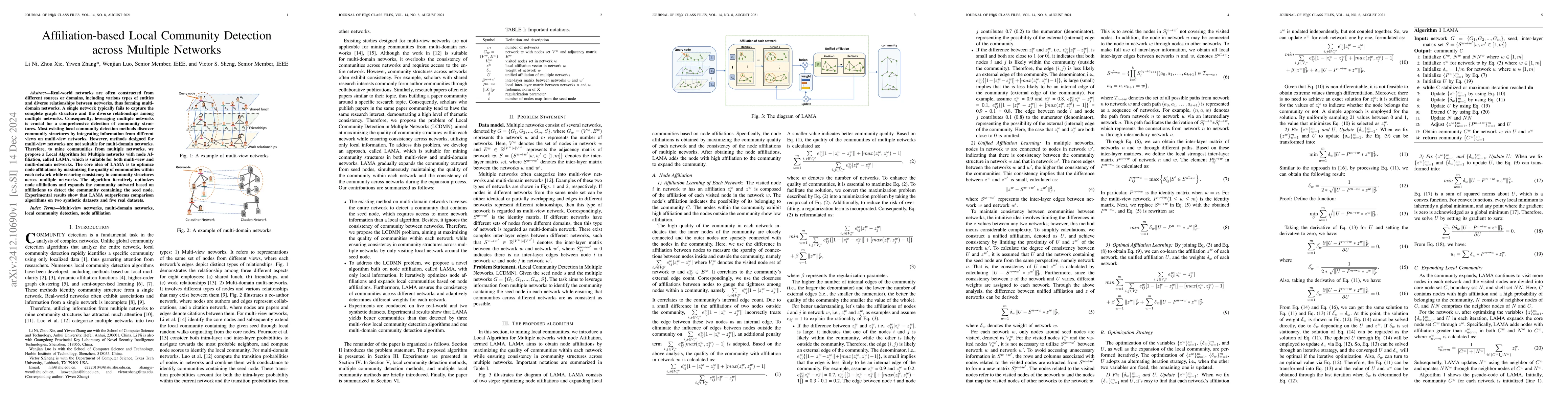 Thumbnail for Affiliation-based Local Community Detection across Multiple Networks