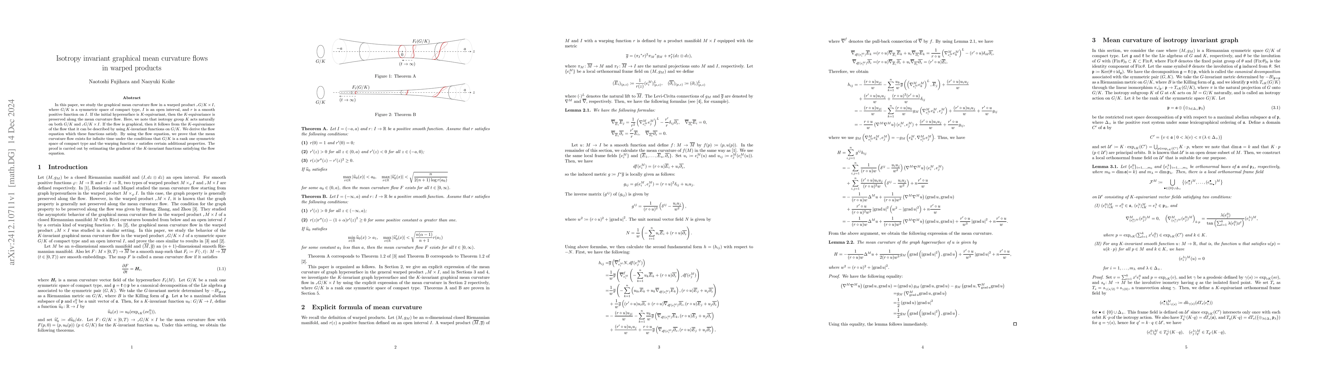 Thumbnail for Isotropy invariant graphical mean curvature flows in warped products