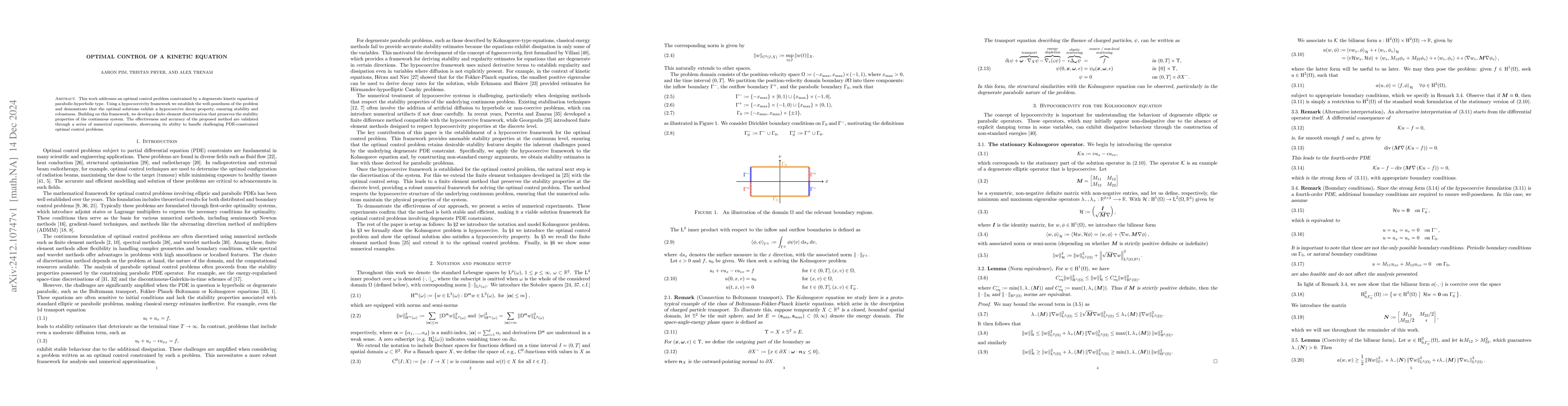 Thumbnail for Optimal control of a kinetic equation