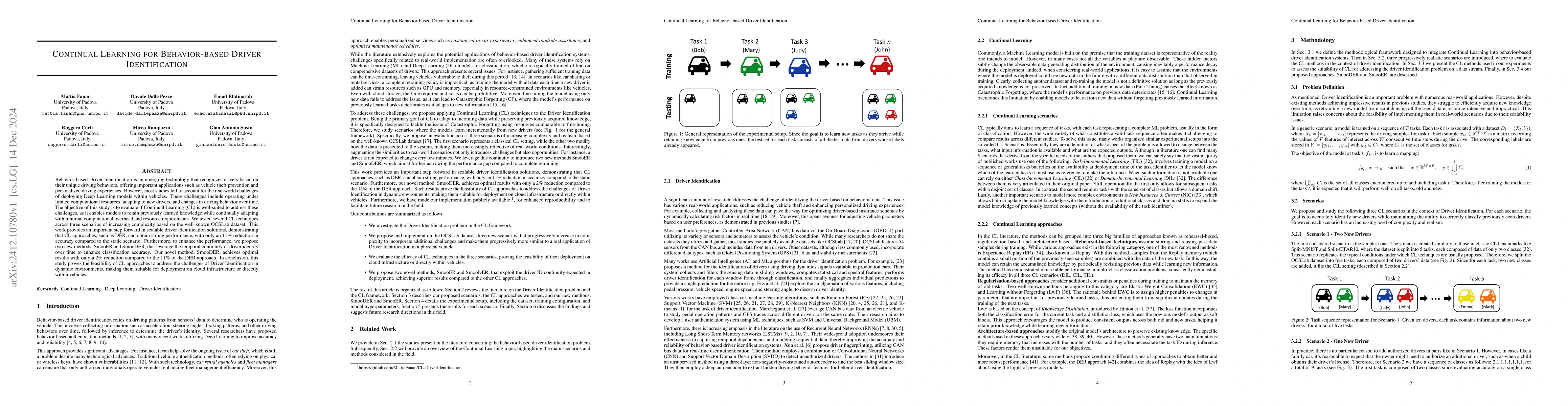 Thumbnail for Continual Learning for Behavior-based Driver Identification