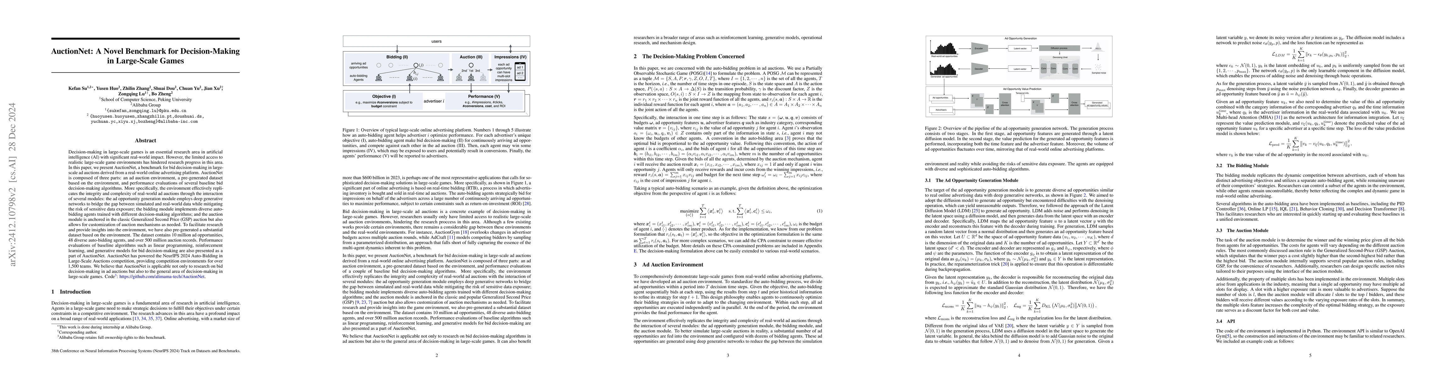 Thumbnail for AuctionNet: A Novel Benchmark for Decision-Making in Large-Scale Games