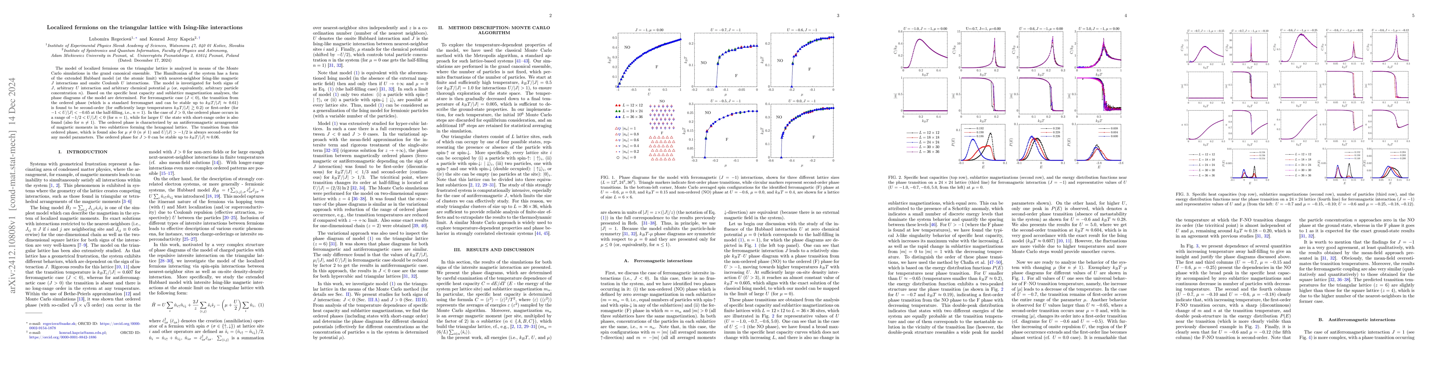 Thumbnail for Localized fermions on the triangular lattice with Ising-like
  interactions