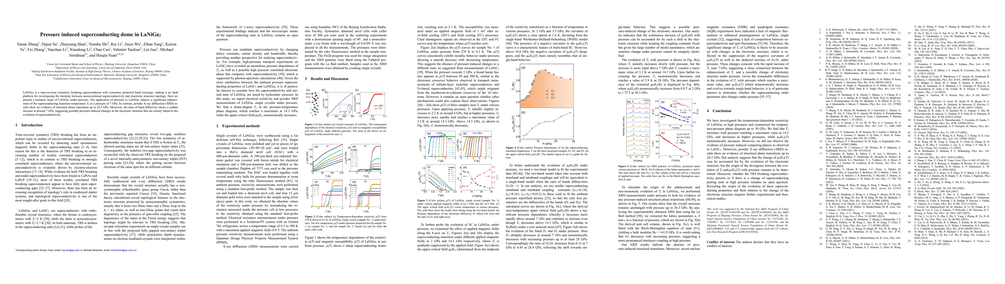 Thumbnail for Pressure induced superconducting dome in LaNiGa2