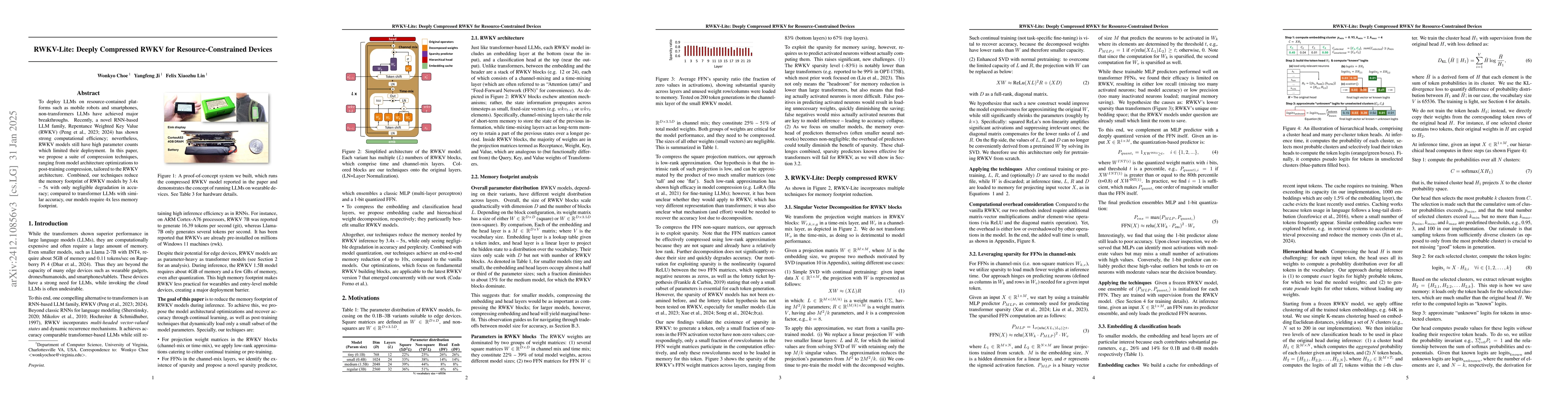 Thumbnail for RWKV-edge: Deeply Compressed RWKV for Resource-Constrained Devices
