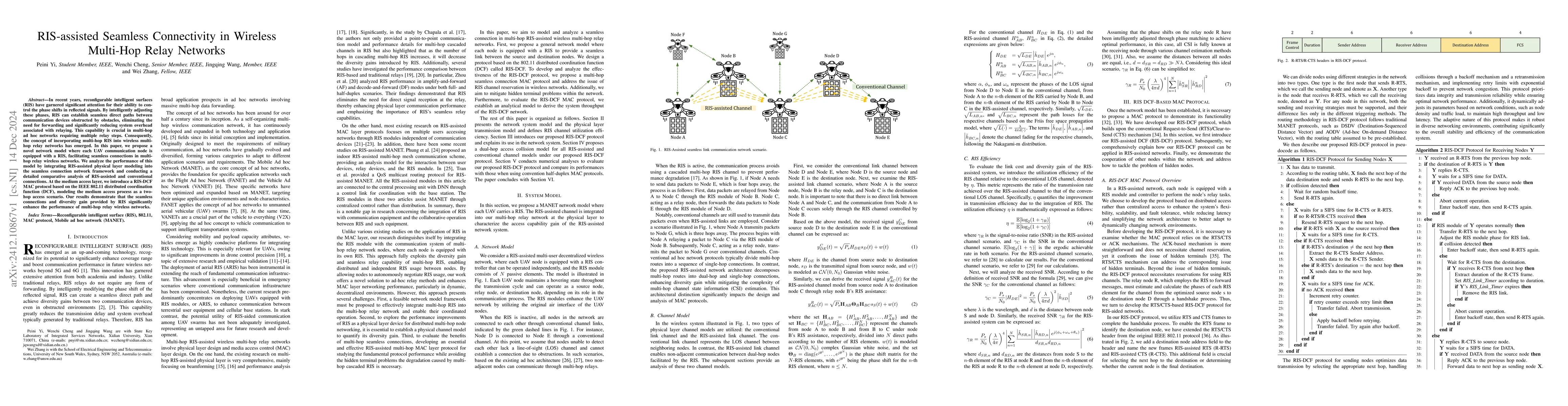 Thumbnail for RIS-assisted Seamless Connectivity in Wireless Multi-Hop Relay Networks