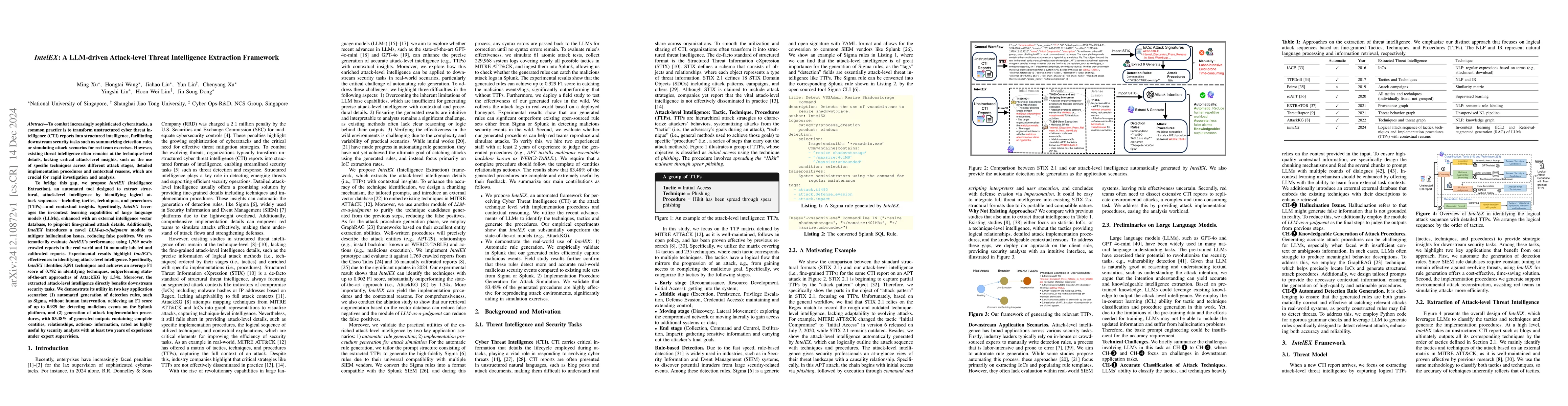 Thumbnail for IntelEX: A LLM-driven Attack-level Threat Intelligence Extraction
  Framework