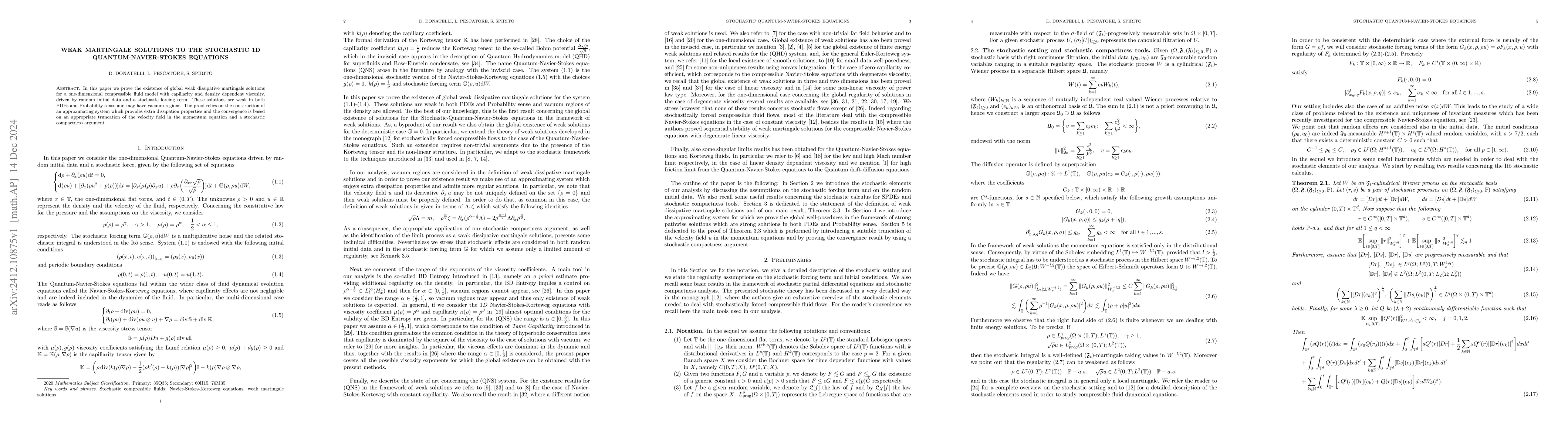 Thumbnail for Weak martingale solutions to the stochastic 1D Quantum-Navier-Stokes
  equations