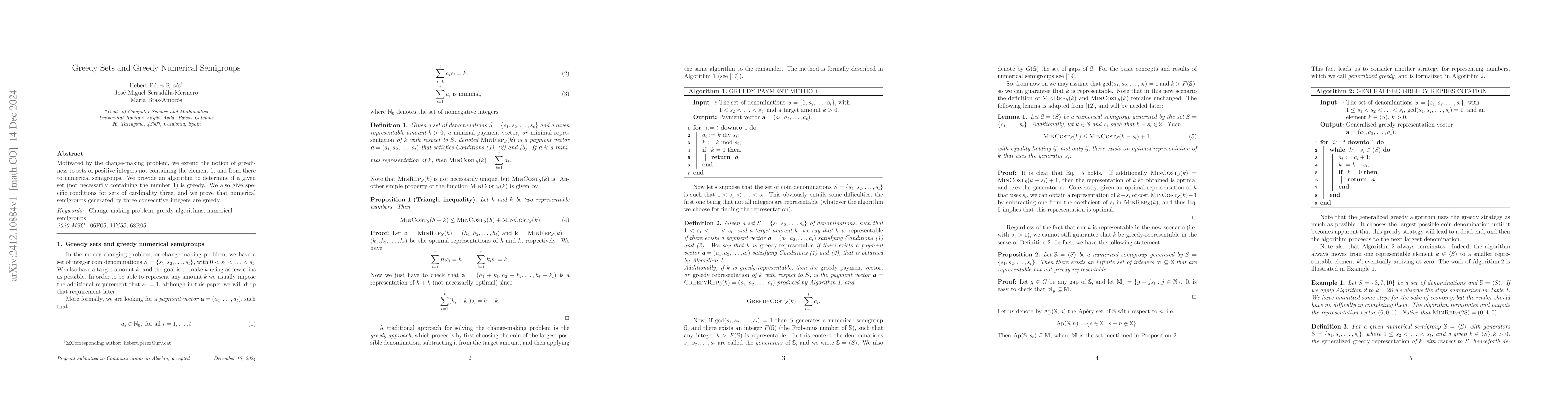 Thumbnail for Greedy Sets and Greedy Numerical Semigroups