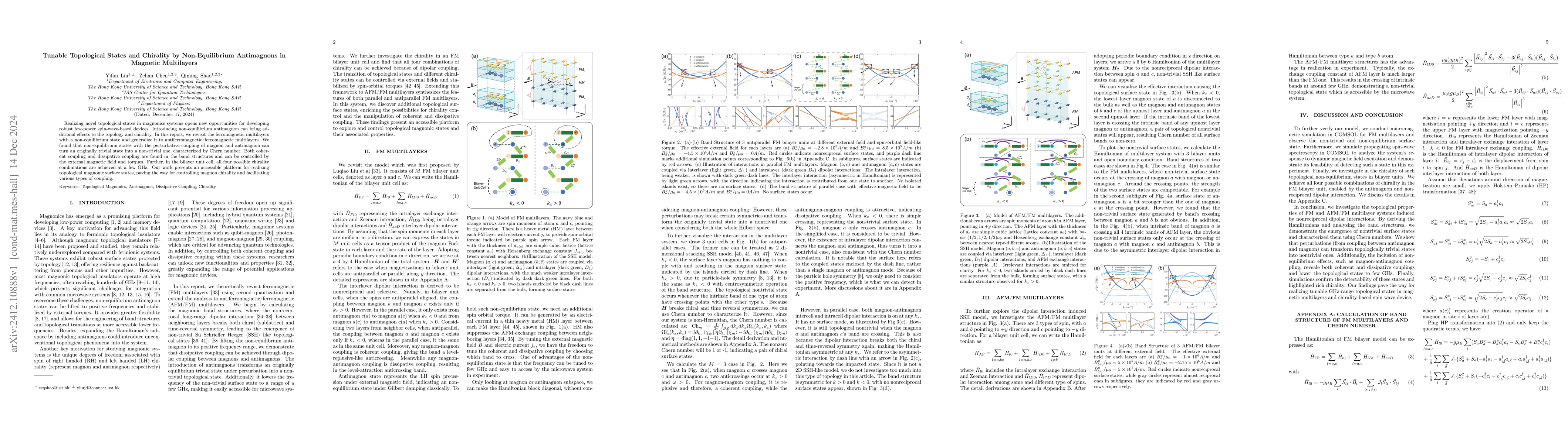 Thumbnail for Tunable Topological States and Chirality by Non-Equilibrium Antimagnons
  in Magnetic Multilayers