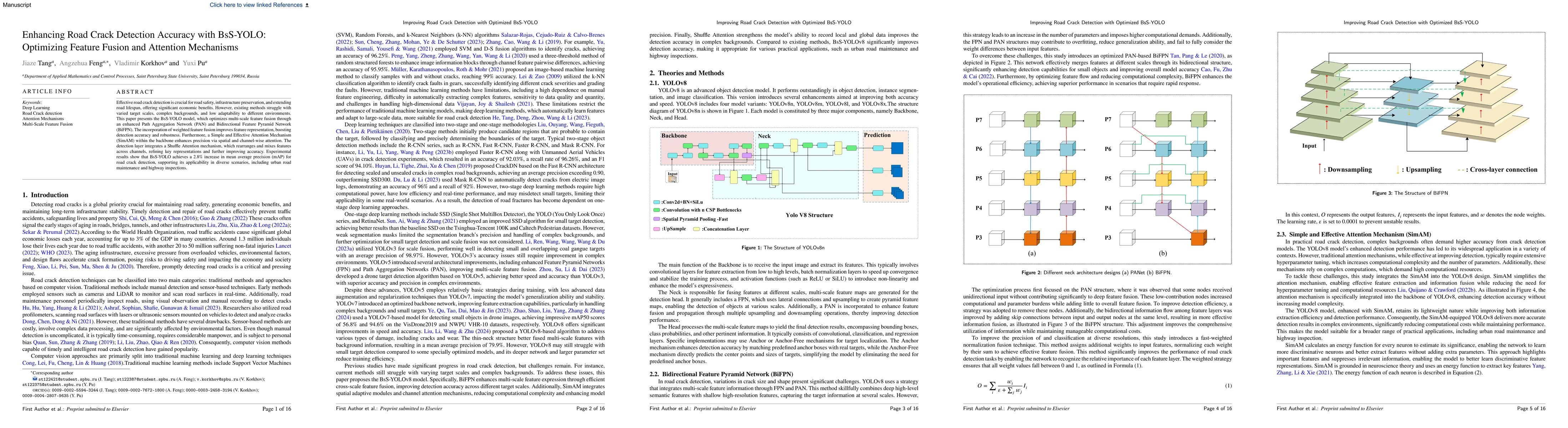 Thumbnail for Enhancing Road Crack Detection Accuracy with BsS-YOLO: Optimizing
  Feature Fusion and Attention Mechanisms