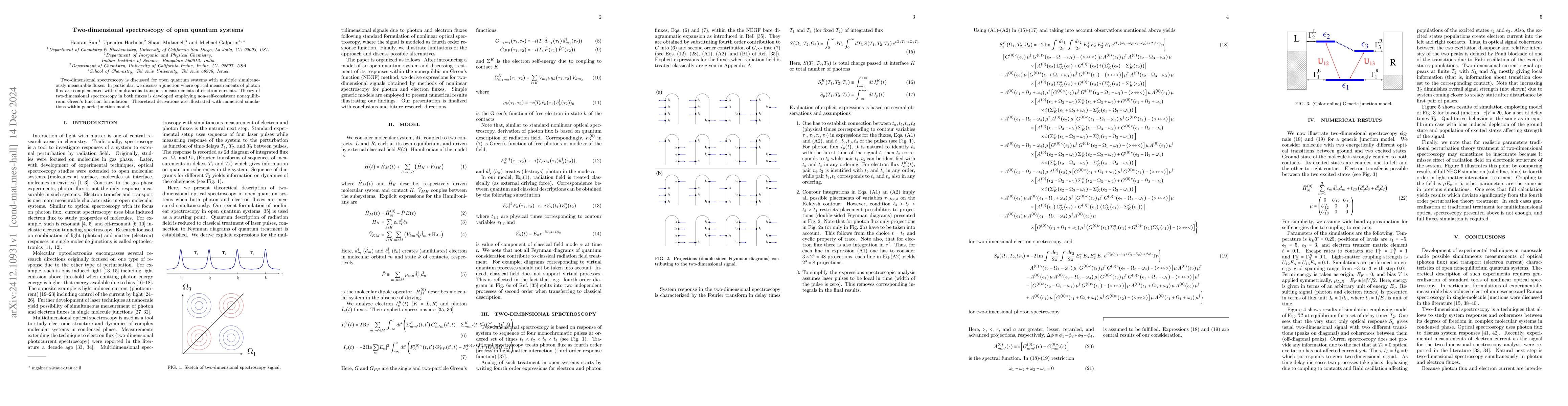 Thumbnail for Two-dimensional spectroscopy of open quantum systems