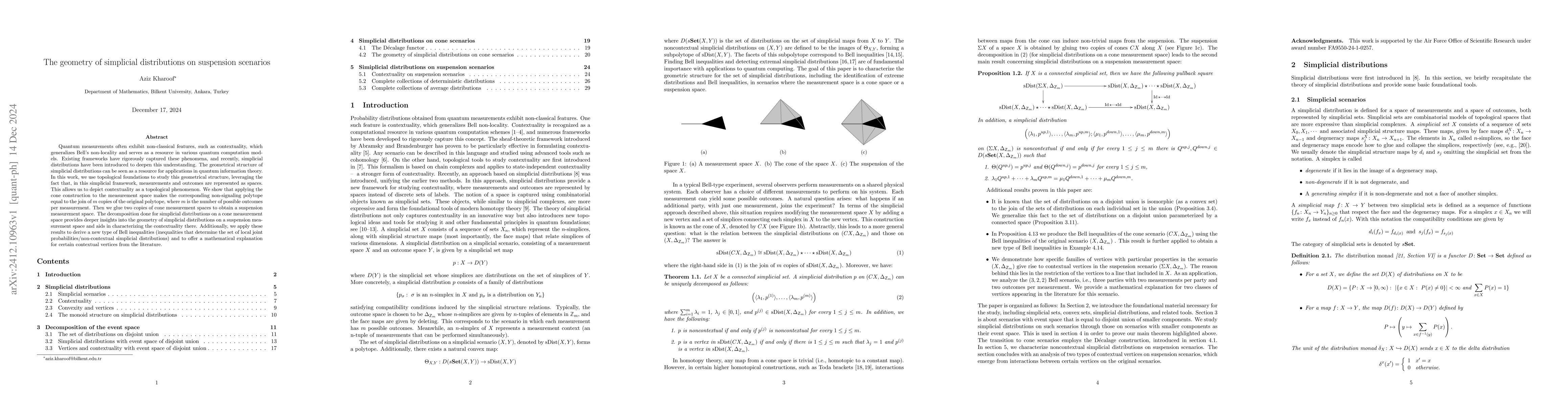 Thumbnail for The geometry of simplicial distributions on suspension scenarios