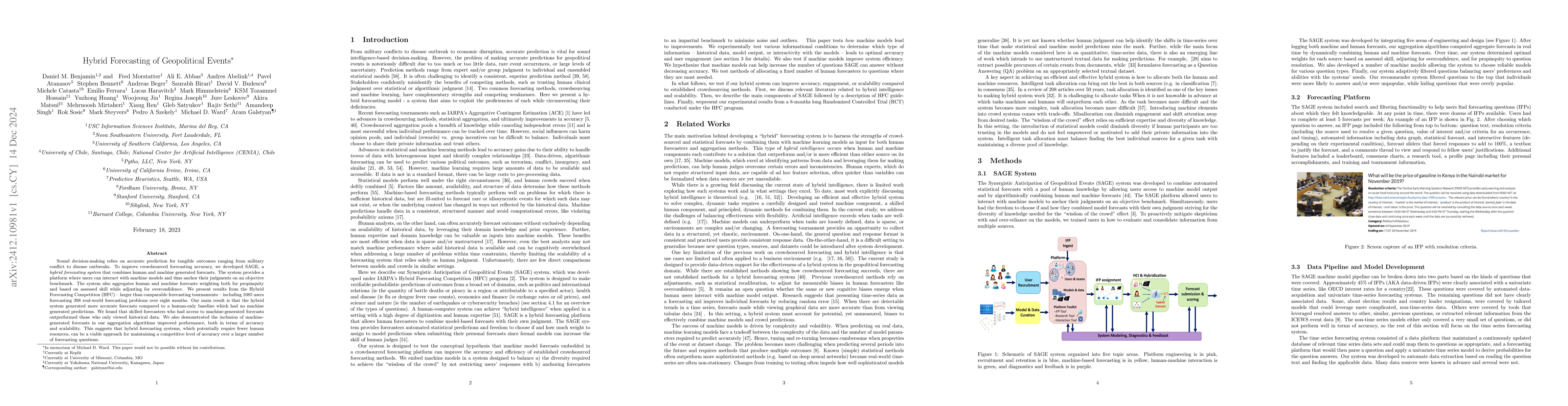 Thumbnail for Hybrid Forecasting of Geopolitical Events