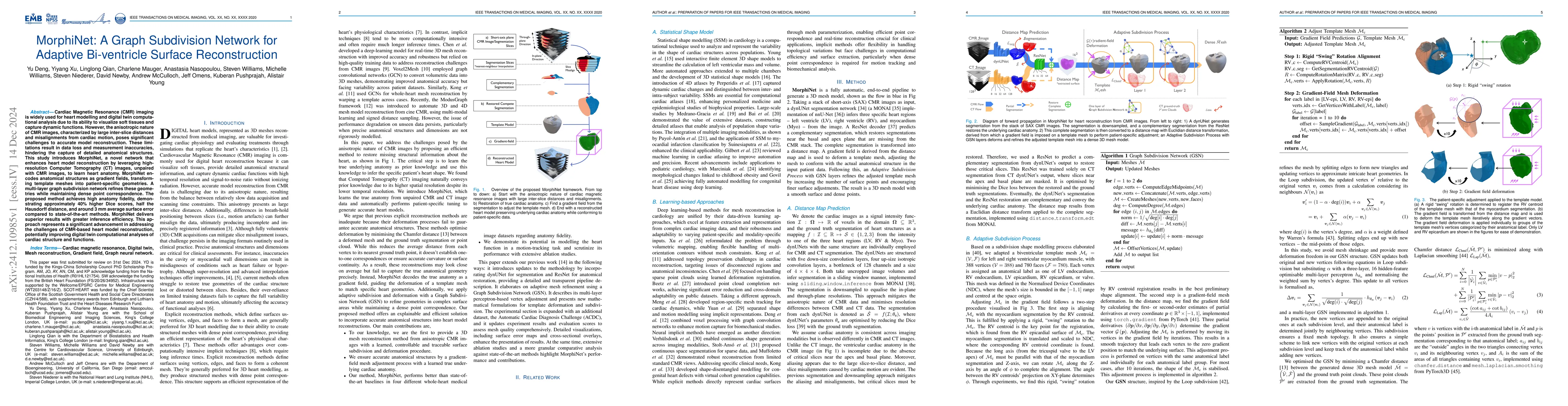 Thumbnail for MorphiNet: A Graph Subdivision Network for Adaptive Bi-ventricle Surface
  Reconstruction