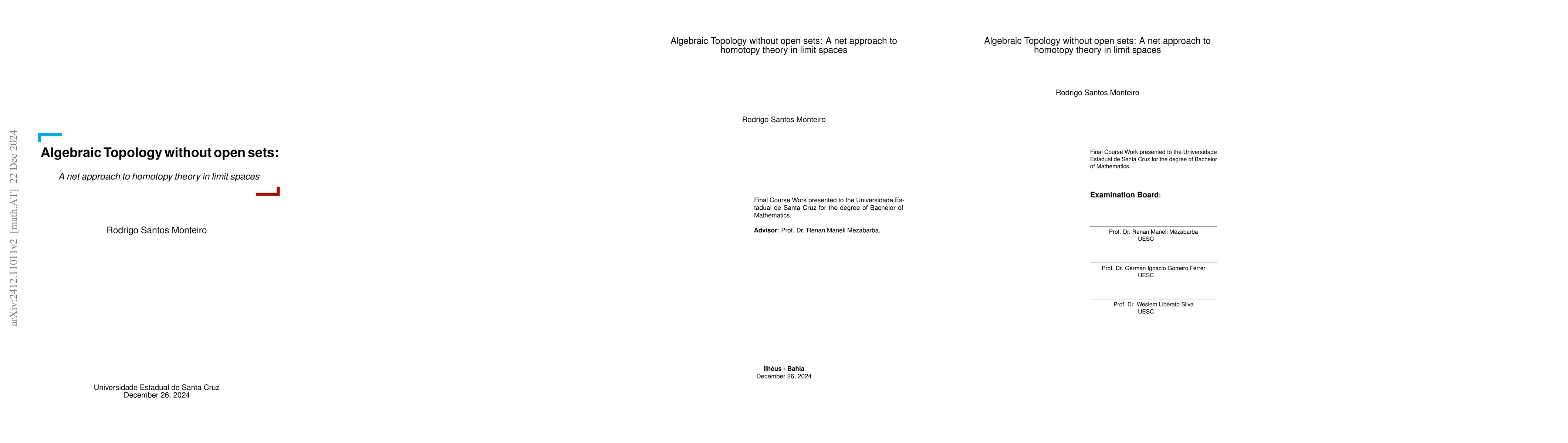 Thumbnail for Algebraic Topology Without Open Sets: A Net Approach to Homotopy Theory
  in Limit Spaces