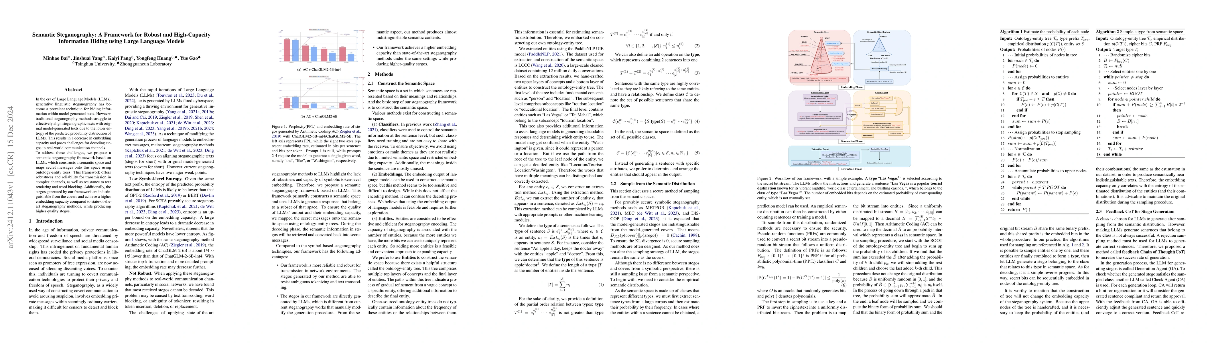 Thumbnail for Semantic Steganography: A Framework for Robust and High-Capacity
  Information Hiding using Large Language Models