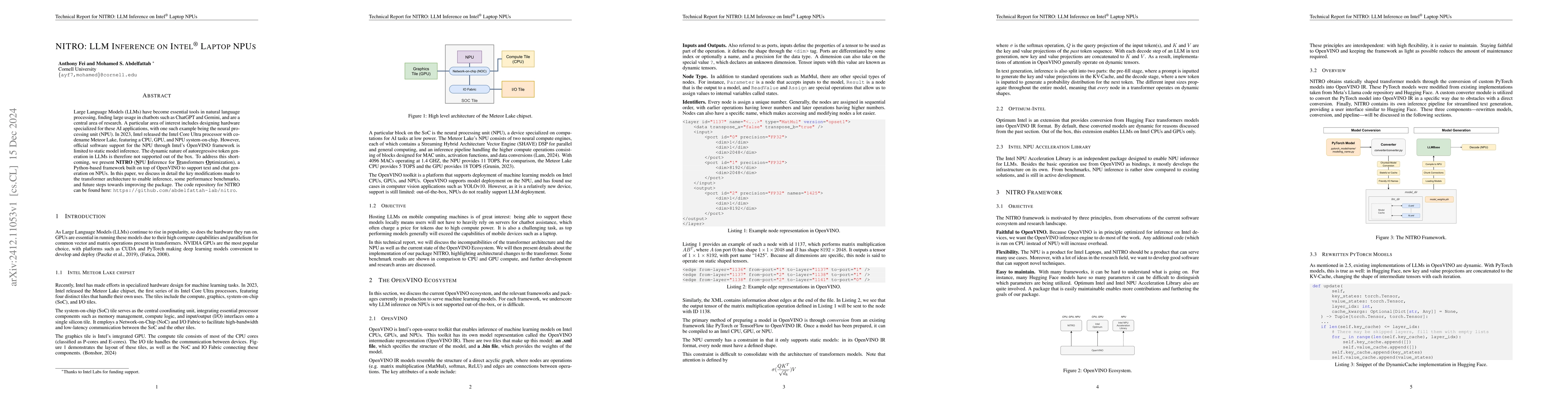 Thumbnail for NITRO: LLM Inference on Intel Laptop NPUs