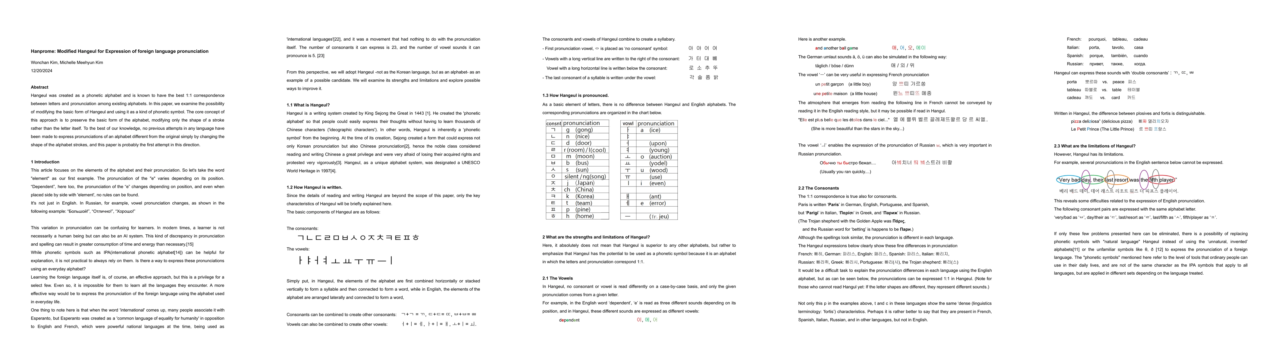 Thumbnail for Hanprome: Modified Hangeul for Expression of foreign language
  pronunciation