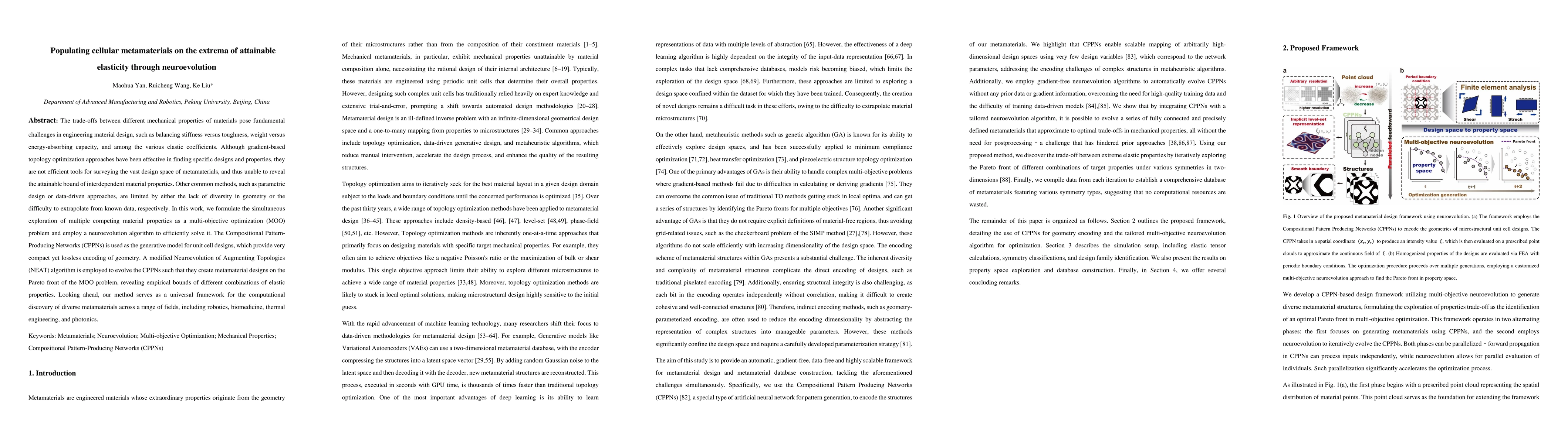 Thumbnail for Populating cellular metamaterials on the extrema of attainable
  elasticity through neuroevolution