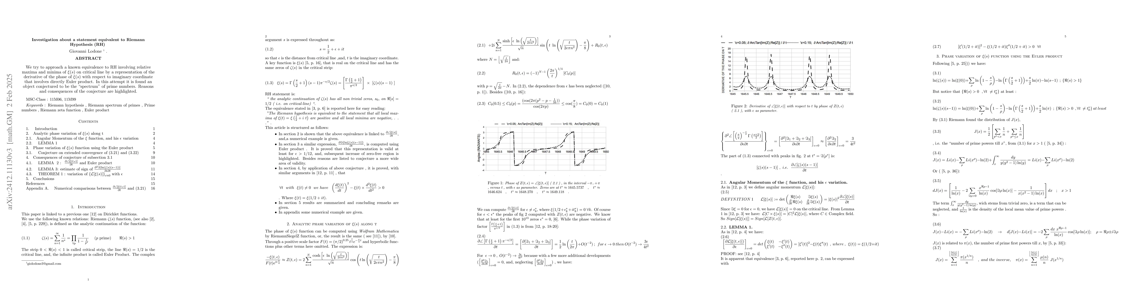 Thumbnail for Investigation about a statement equivalent to Riemann Hypothesis (RH)