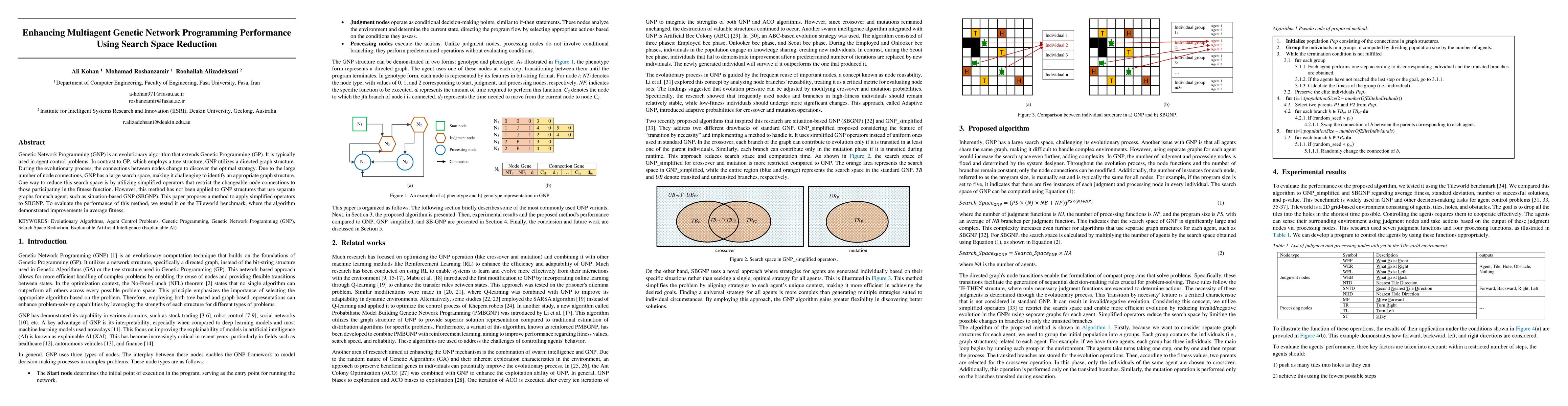 Thumbnail for Enhancing Multiagent Genetic Network Programming Performance Using
  Search Space Reduction
